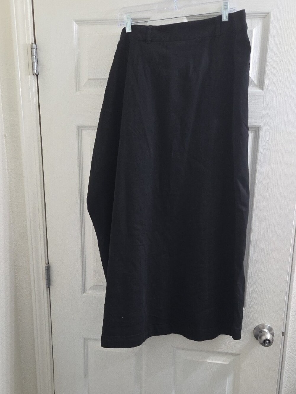 Ashley Stewart Black Button-Front Maxi Skirt - Picture 5 of 6